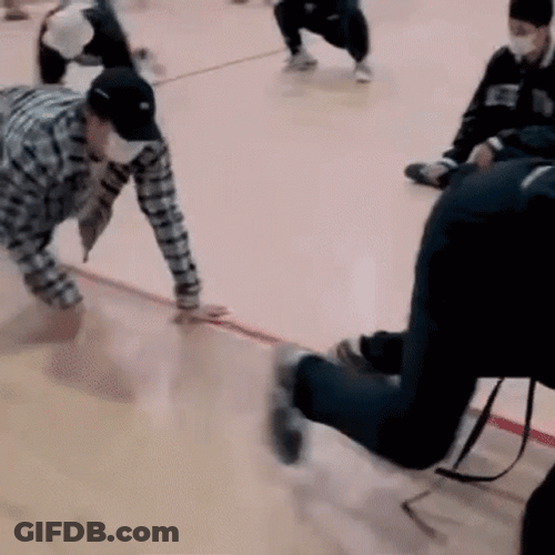BTS Playing Crawling GIF