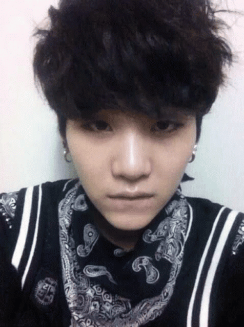 BTS SUGA Emo Face Emoji GIF