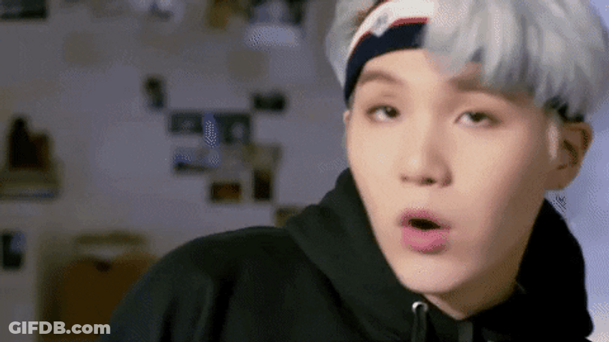 Bts Suga Rapping GIF