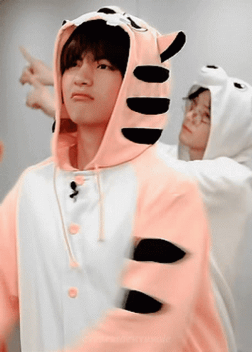 Bts V Kim Taehyung Cute Pajamas GIF
