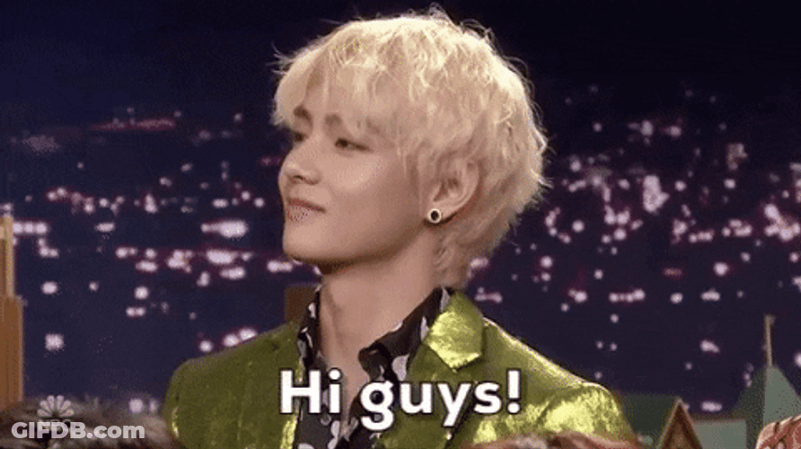 Bts V Kim Taehyung Hi Tonight Show GIF