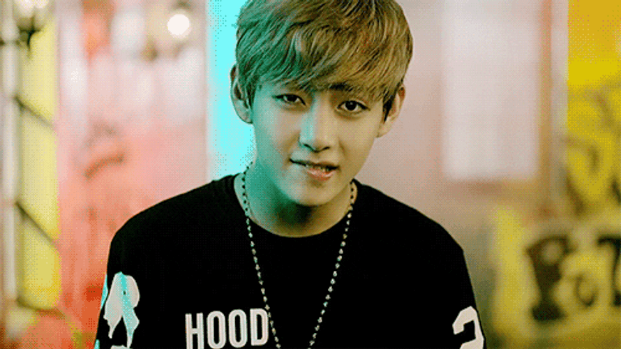 Bts V Kim Taehyung Lip Bite GIF
