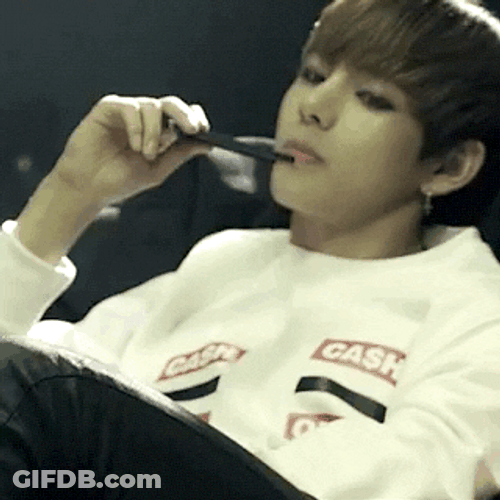 Bts V Kim Taehyung Thinking GIF