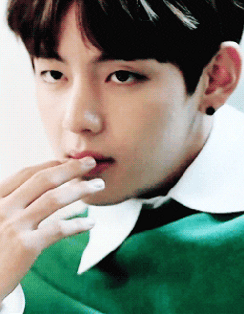 Bts V Kim Taehyung Thinking Lips GIF