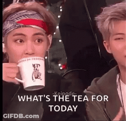 BTS V Whats The Tea For Today GIF