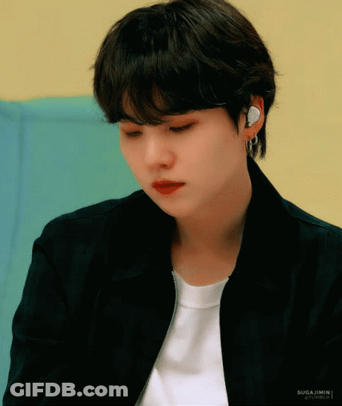 BTS Yoongi Stare GIF
