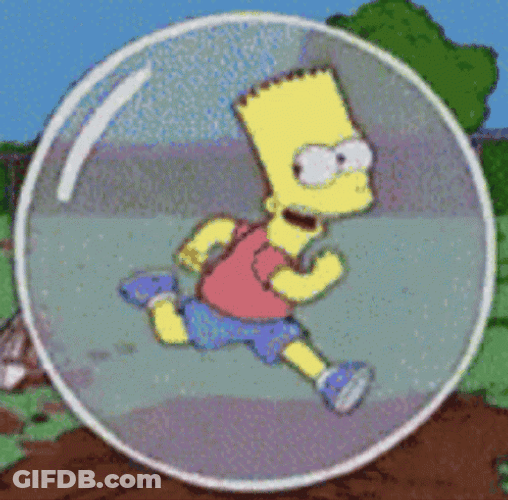 Bubble Boy Bart Simpson GIF