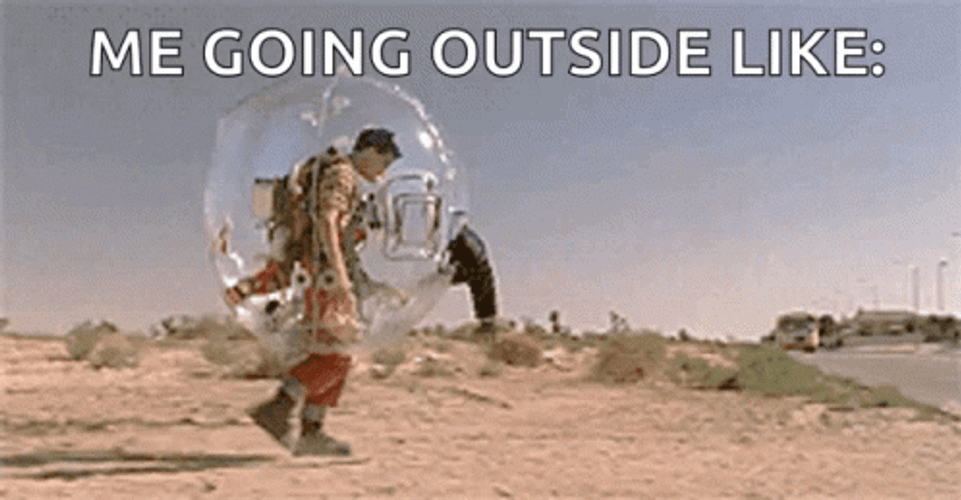 Bubble Boy Going Outside Like GIF
