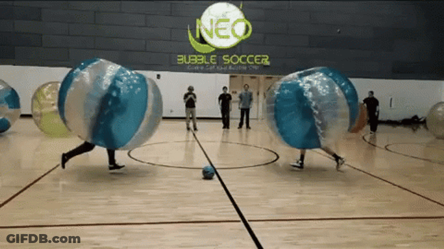 Bubble Boy Soccer GIF