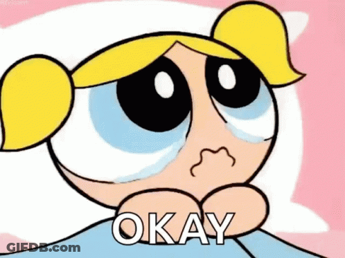 Bubble From Powerpuff Girls Crying Okay GIF