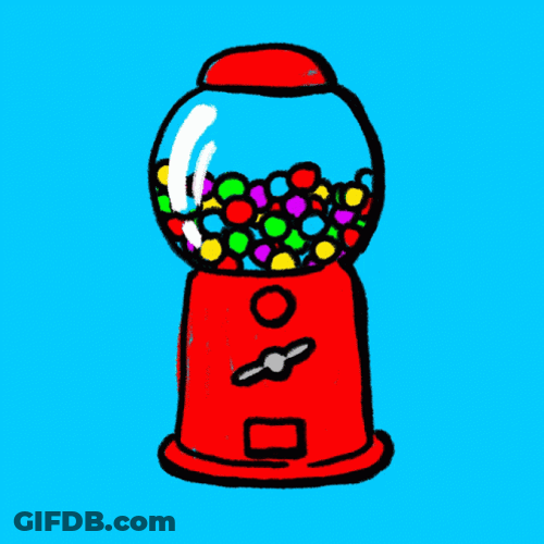 Bubble Gum Dispenser GIF