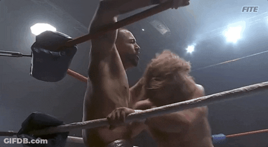 Bubble Guts Attacked WWE GIF
