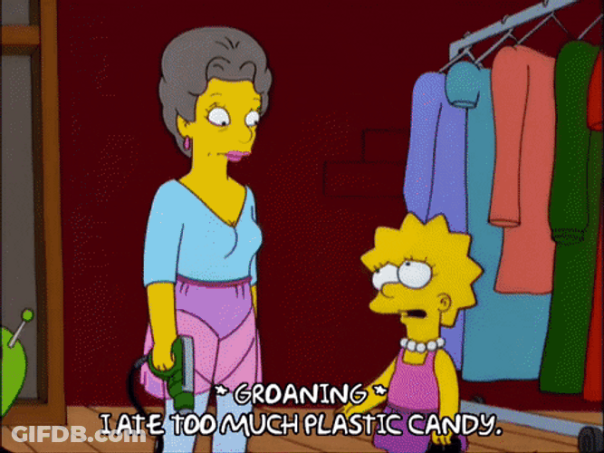 Bubble Guts Lisa Simpson GIF