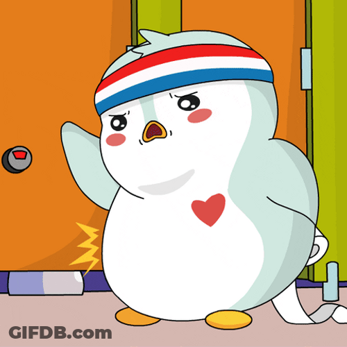 Bubble Guts Penguin Tummy Hurting GIF