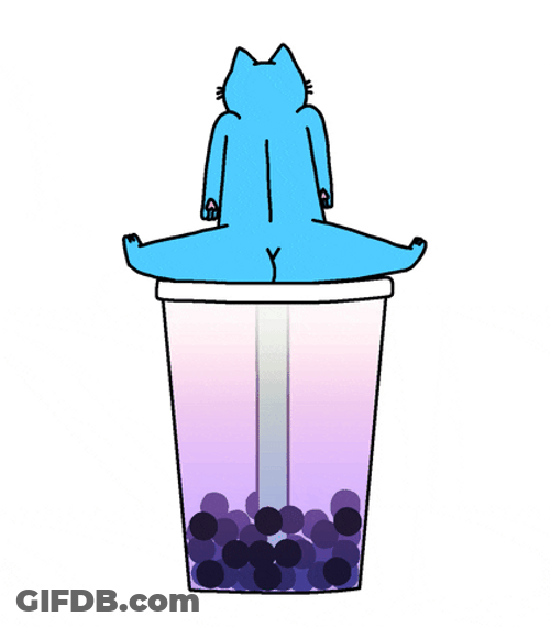 Bubble Tea Koala Popping GIF