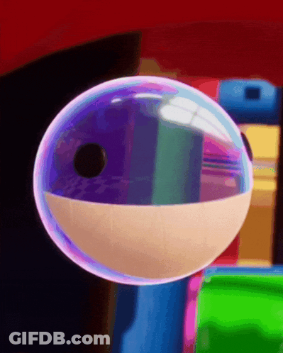 Bubble With Black Hole GIF