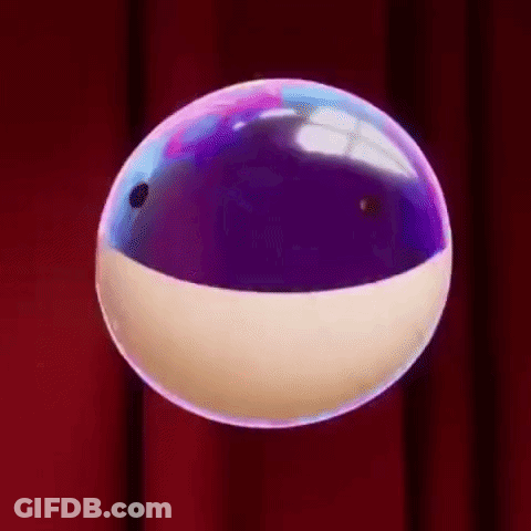 Bubble With Shark's Teeth GIF