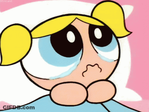 Bubbles From Powerpuff Girls Crying In Bed GIF