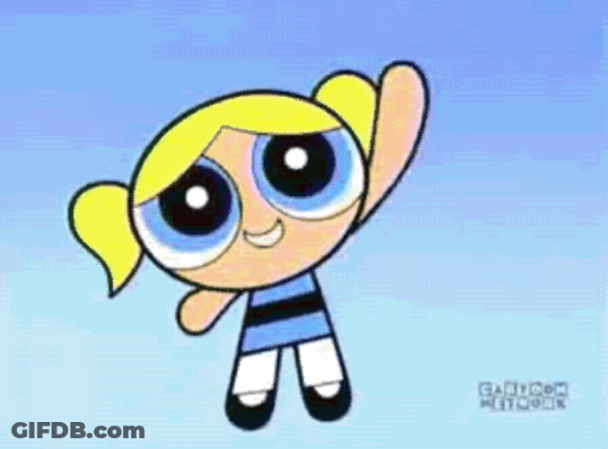 Bubbles Just Saying Hi Hand Wave GIF