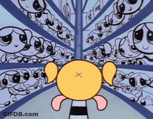 Bubbles Powerpuff Girls Among Bubbles GIF