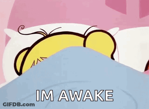 Bubbles Sleeping With Im Awake GIF