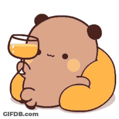 Bubu Dudu Bevo Drink Sticker GIF