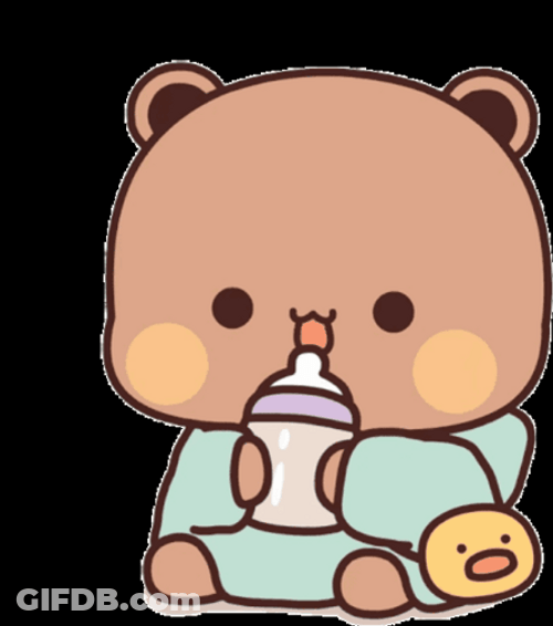 Bubu Dudu Milk Sips GIF
