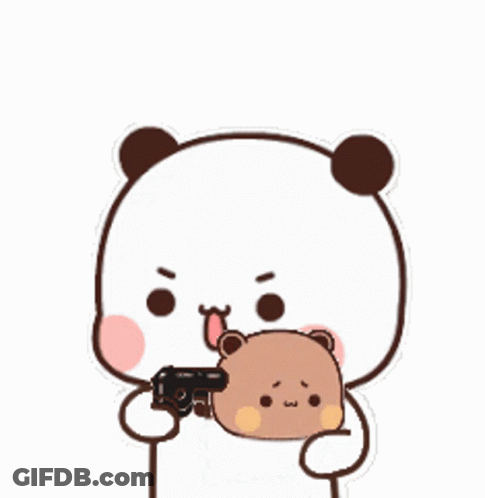 Bubu Points Gun To Dudu GIF
