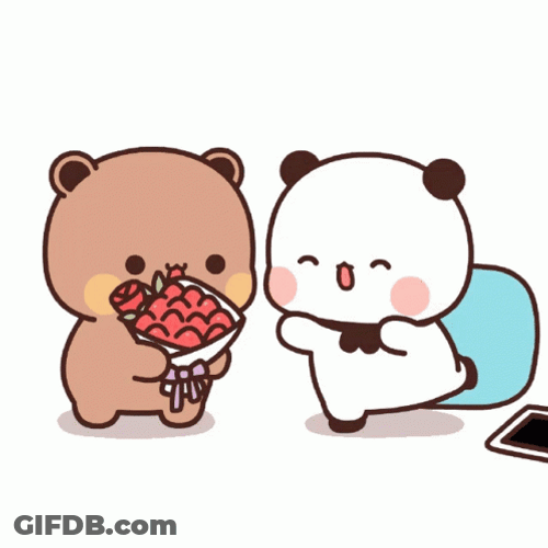 Bubu Received Flowers From Dudu GIF