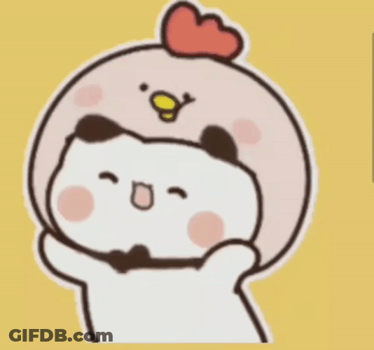 Bubu Wears Chicken Costume GIF