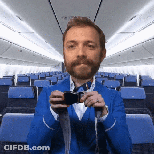 Buckle Up In Plane GIF