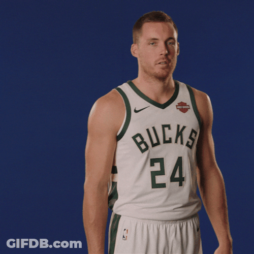 Bucks Pat Connaughton Winky Face GIF