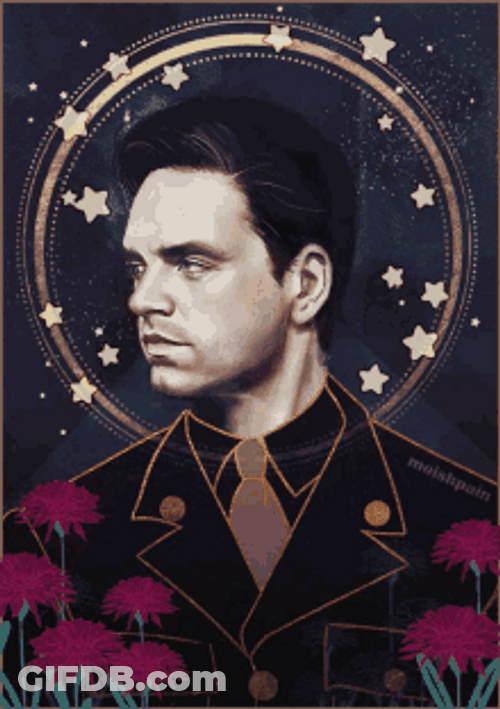 Bucky Art Transformation GIF