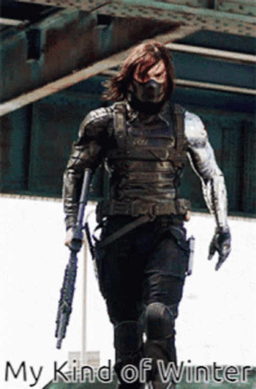 Bucky Barnes Winter Sebastian Stan GIF