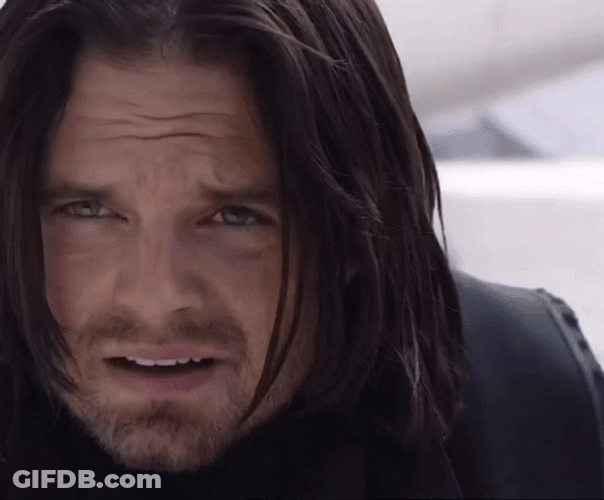 Bucky Barnes Winter Soldier Confusion GIF