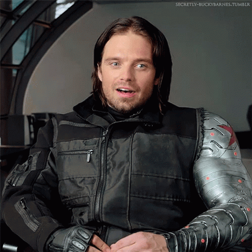 Bucky Barnes Winter Soldier Smile GIF