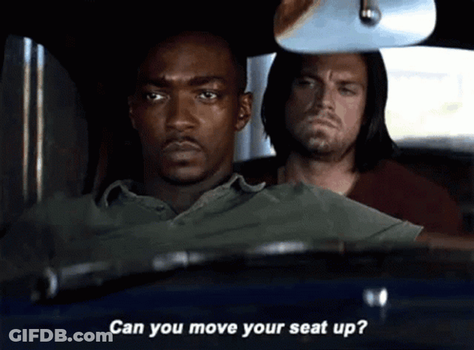 Bucky Being Uncomfortable GIF