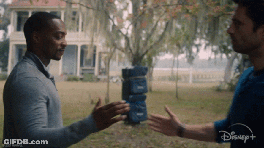 Bucky Giving Brother Handshake GIF