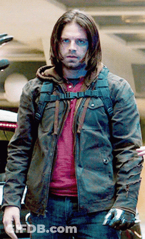 Bucky In Casual GIF