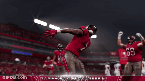 Bucky Irving #7 Tampa Bay Buccaneers GIF