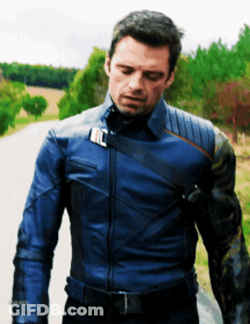 Bucky Walking Disappointedly GIF