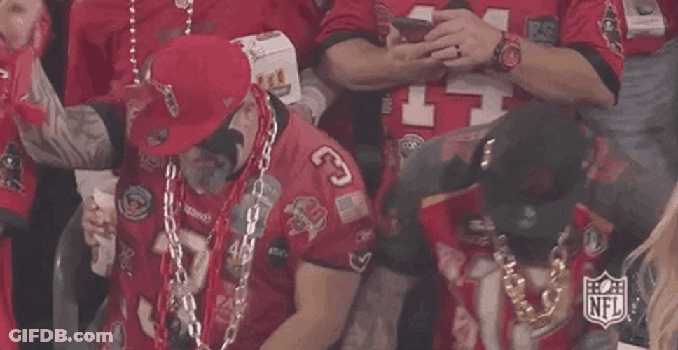 Bucs Fans Rejoicing For Victory GIF