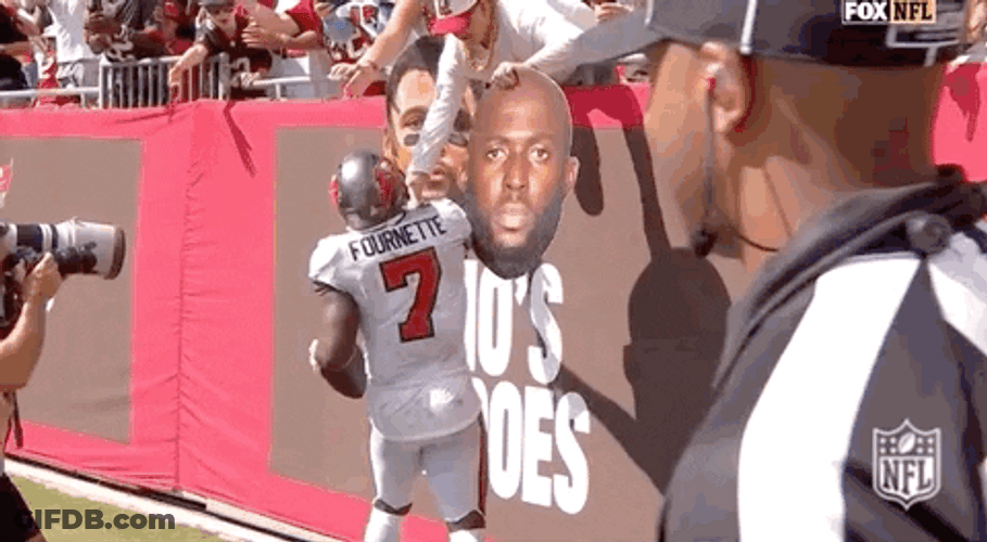 Bucs Leonard Fournette Given Head From Fans GIF