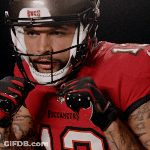 Bucs Mike Evans Air Punching Practice GIF