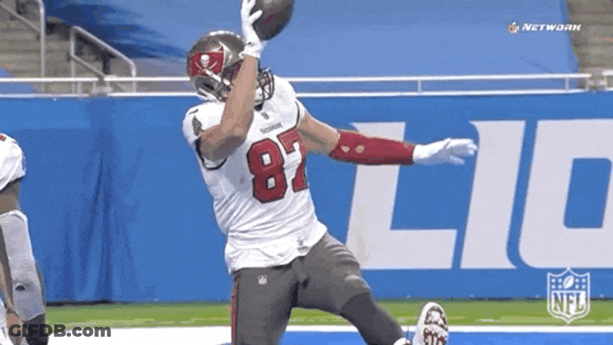Bucs Mike Evans Throw Ball Hard GIF