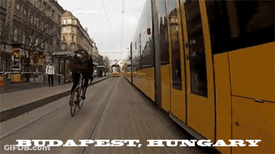 Budapest Hungary Biker GIF