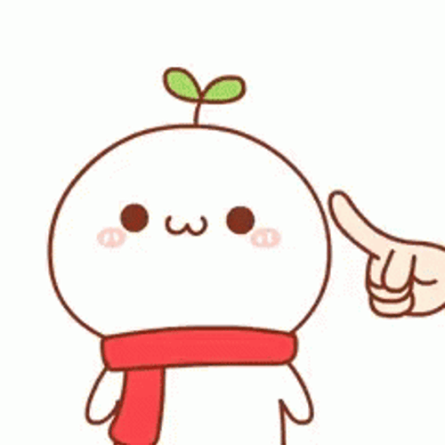 Budding Pop Cute Chibi Cheeks Poke GIF