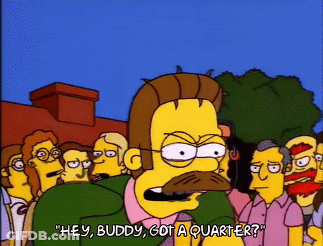 Buddy Nerd Flanders Angry GIF