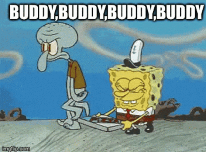 Buddy SpongeBob And Squilliam Fancyson GIF