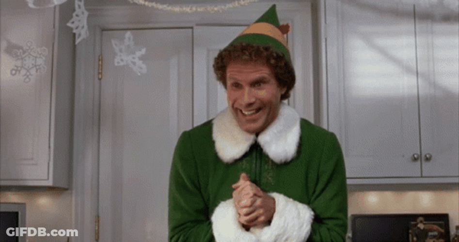 Buddy The Elf Excited Clap GIF